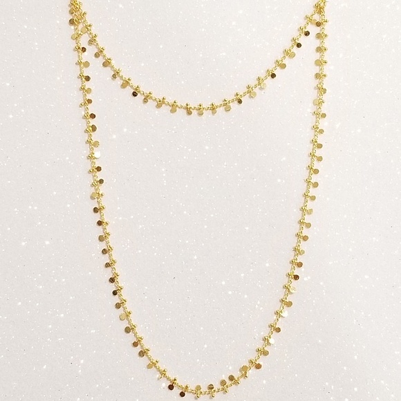 Eleonorajewels Jewelry - Tiny coin double chain necklace